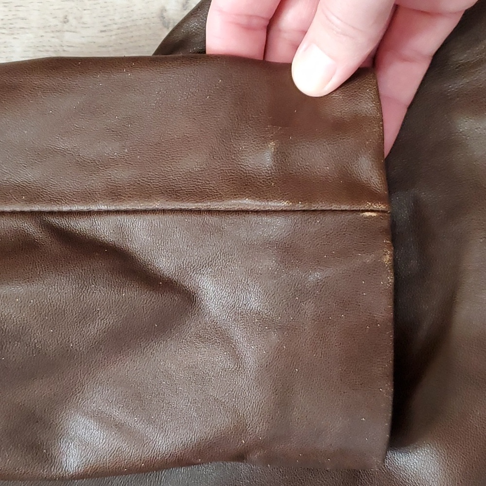 Juliet Michelle Brown Genuine Leather Jacket - Picture 7 of 13